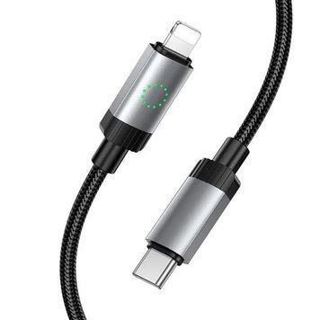 Кабель HOCO X117 Star PD27W charging data cable iP Black 6942007652520 фото