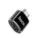 Перехідник HOCO UA36B C male to USB female OTG transparent adapter Black 6957531064121 фото 4