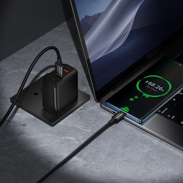Кабель HOCO X127 Exceed charging data cable Type-C Black 6942007675604 фото