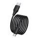 Кабель HOCO X124 Bien silicone charging data cable Type-C Black 6942007664424 фото 5