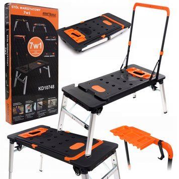 Многофункциональная складная стол-тележка 7в1 до 150 кг. Kraft&Dele KD10748 KD10748 фото