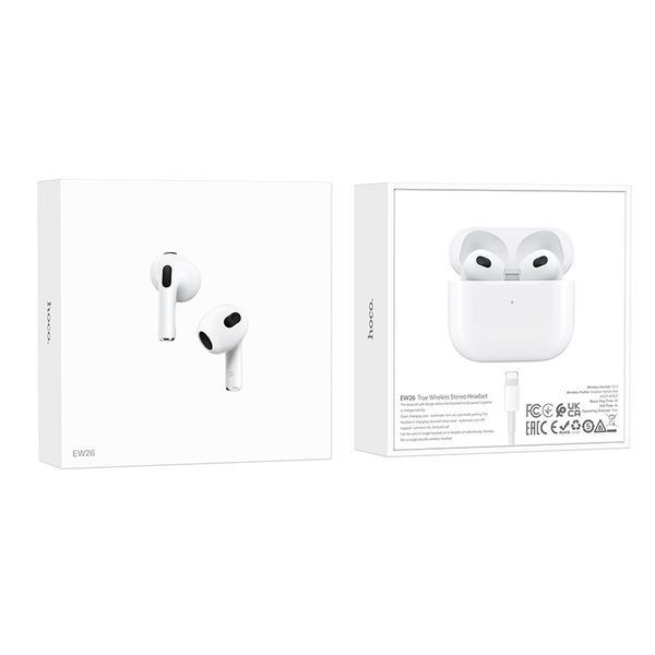 Бездротові навушники HOCO EW26 True wireless stereo headset White 6931474779236 фото