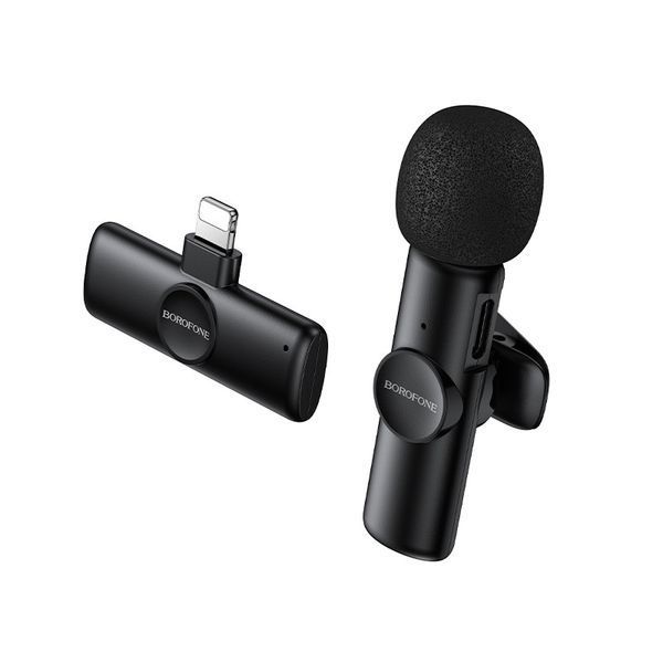 Бездротова мікрофонна система BOROFONE BFK16 Winner (Lightning) Black 6941991126482 фото