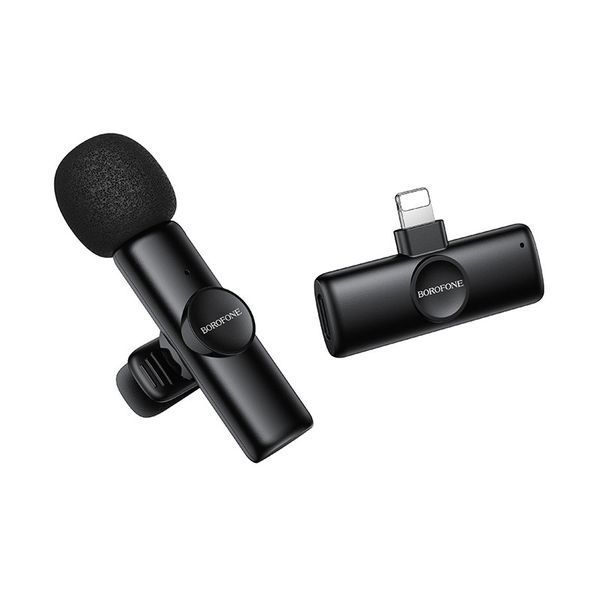 Бездротова мікрофонна система BOROFONE BFK16 Winner (Lightning) Black 6941991126482 фото