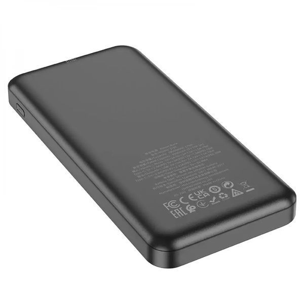 Зовнішній акумулятор HOCO J102 Cool figure PD20W+QC3.0 power bank(10000mAh) Black 6931474783608 фото