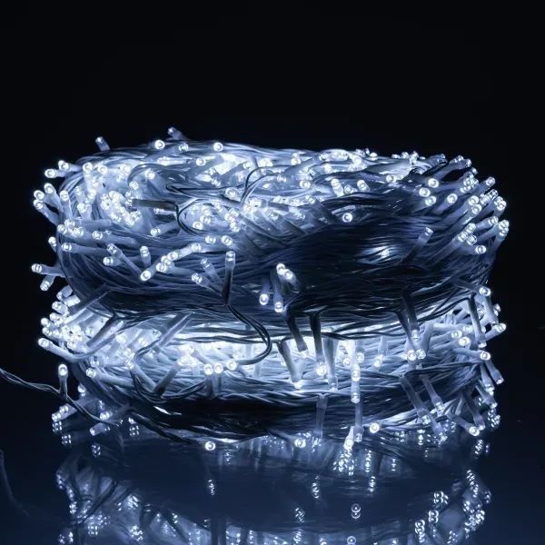 Гірлянда Нитка вулична 1000 LED 100 м біла, Білий CF1000L100MWW CF1000L100MWW фото
