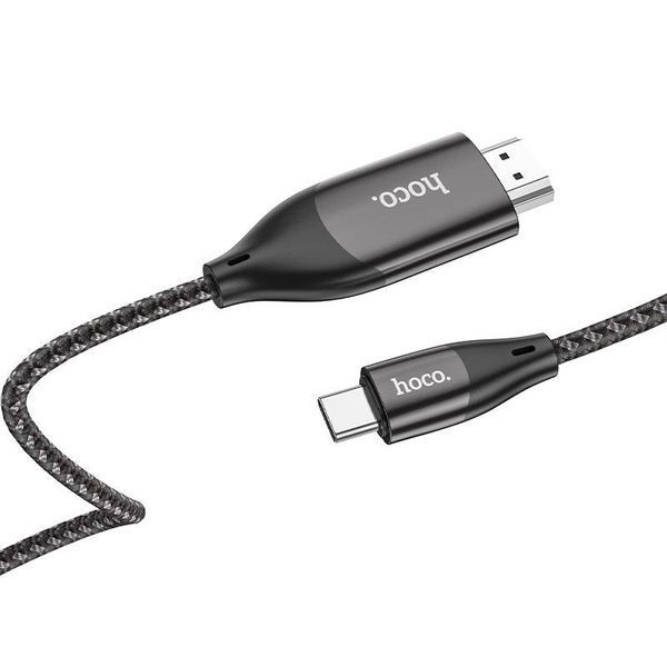 Кабель HOCO UA16 Type-C to HDTV HD on-screen cable Metal Gray 6931474755025 фото