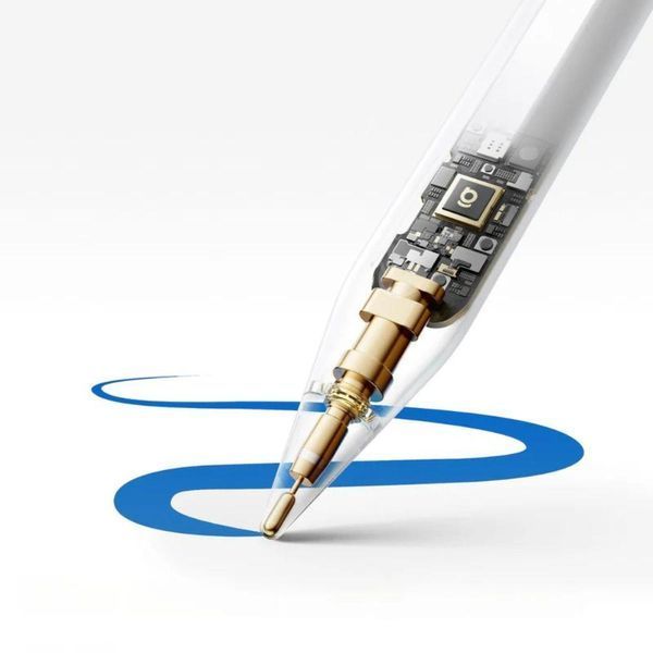 Стилус Baseus Smooth Writing PS3 Pro 360&deg; Touch Operation Wired Charging Stylus Moon White (With Type-C*1 Cable and Tip*1) B0004A01 фото
