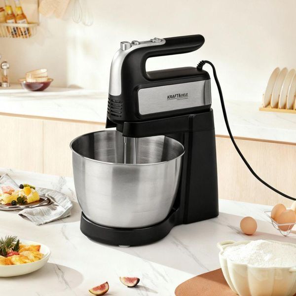 Міксер ручний з чашею 1000 Вт 4,5 л Kraft&Dele KD4141 KD4141 фото