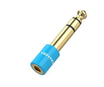 Адаптер Vention 6.35mm Male to 3.5mm Female Audio Adapter Blue Aluminum Alloy Type (VAB-S01-L) VAB-S01-L фото