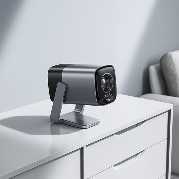 Проектор HOCO DT7 WiFi 2.4+5G. Smart electric focus projector(1080P Android version) Metal Gray 6942007668781 фото
