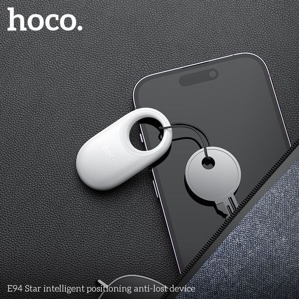 Поисковый трекер HOCO E94 Star intelligent positioning anti-lost device Pearl White 6942007645072 фото