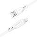 Кабель ACEFAST C3-02 USB to iP 2.4A, 1.2m, TPE, TPE connectors, White 6974316280835 фото 3