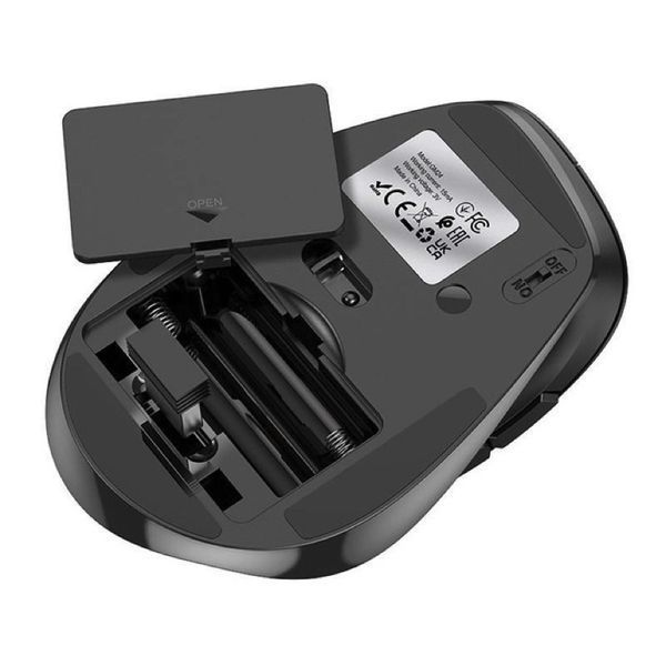 Маніпулятор миша HOCO GM24 Mystic six-button dual-mode business wireless mouse Black 6931474799432 фото