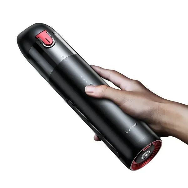 Автомобильный пылесос USAMS Mini Handheld Vacuum Cleaner Geoz Series US-ZB234 65W, 100ml, 6000Pa Black 1619 фото