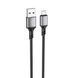 Кабель BOROFONE BX83 Micro Famous silicone charging data cable Black 6974443386387 фото 1