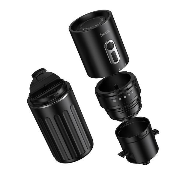Портативна кавомашина HOCO HX80 15 W 1300 mAh Portable all-in-one coffee machine Black 6942007672740 фото
