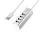USB-хаб HOCO HB1 4USB Line machine Silver 6957531038146 фото 1
