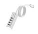 USB-хаб HOCO HB1 4USB Line machine Silver 6957531038146 фото 4