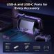 Док-станція UGREEN CM800 9in1 USB-C Output：1&times;DP, 1&times;USB-C, 3&times;USB-A, 1&times;RJ45, 1&times;SD Card Slot, 1&times;TF Card Slot Space Gray UGR-55733 фото 6