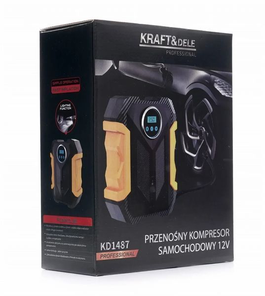 Компресор автомобільний 12 В 140 Вт Kraft&Delе KD1487 KD1487 фото