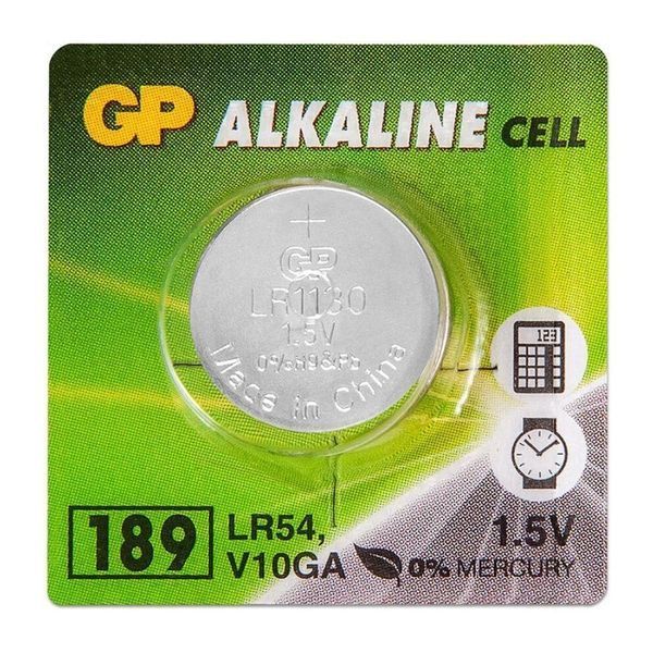 Батарейка GP 189/LR54/AG10 Alkaline (10шт) 4891199015519 фото