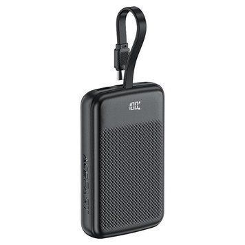 Зовнішній акумулятор ACEFAST M13 PD22.5W power bank with cable 10000mAh Black 6974316283959 фото