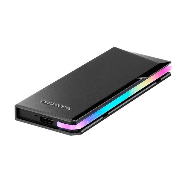 Зовнішня кишеня для накопичувача A-DATA EC700G для SSD M.2 PCIe/SATA USB3.2 Gen2 Type-C Black AEC700GU32G2-CGY фото