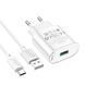 Мережевий зарядний пристрій HOCO C109A Fighter single port QC3.0 charger set(Type-C) White 6931474784834 фото 6