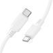 Кабель BOROFONE BX115 Lotto 60W silicone charging data cable C to C White 6941991119699 фото 3