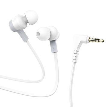 Навушники HOCO M86 Oceanic universal earphones with mic White 6931474751638 фото
