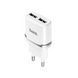 Сетевое зарядное устройство HOCO C12 Smart dual USB charger 12W White 6957531047759 фото 1