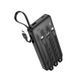 Зовнішній акумулятор HOCO J146 Night tide power bank with 4 cables (10000mAh) Black 6942007645898 фото 1