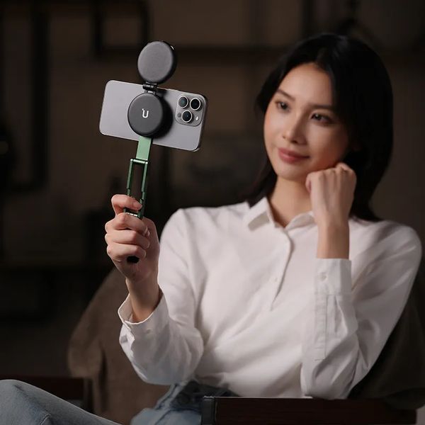 Тримач телефона Ulanzi MA60 Foldable Magnetic Phone Tripod (Silver) S035 фото