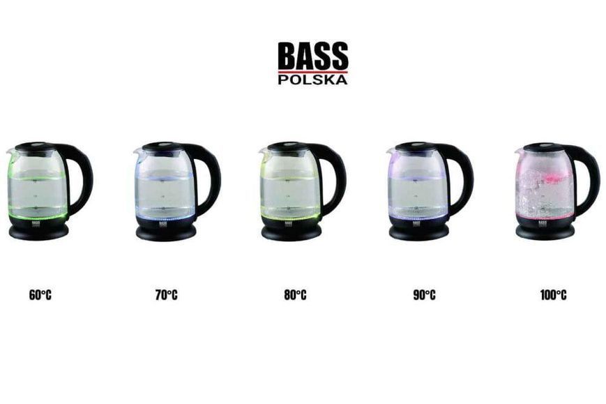 Електрочайник скляний 1.7 л 2200 Вт Bass Polska BH 10355 BH 10355 фото