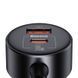 Автомобільний зарядний пристрій Baseus High Efficiency Pro 1-for-2 Car Cigarette Lighter 30W Cosmic Black C00455300121-00 фото 6