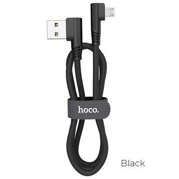USB Кабель Hoco U83 Puissant Silicone micro USB Cable Black 1479 фото