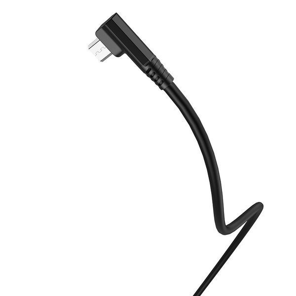 USB Кабель Hoco U83 Puissant Silicone micro USB Cable Black 1479 фото