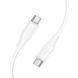 Кабель HOCO X124 Bien 60W silicone charging data cable C to C White 6942007664455 фото 2