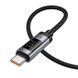 Кабель HOCO U148 Lord 100W digital display charging data cable Type-C Black 6942007668675 фото 3