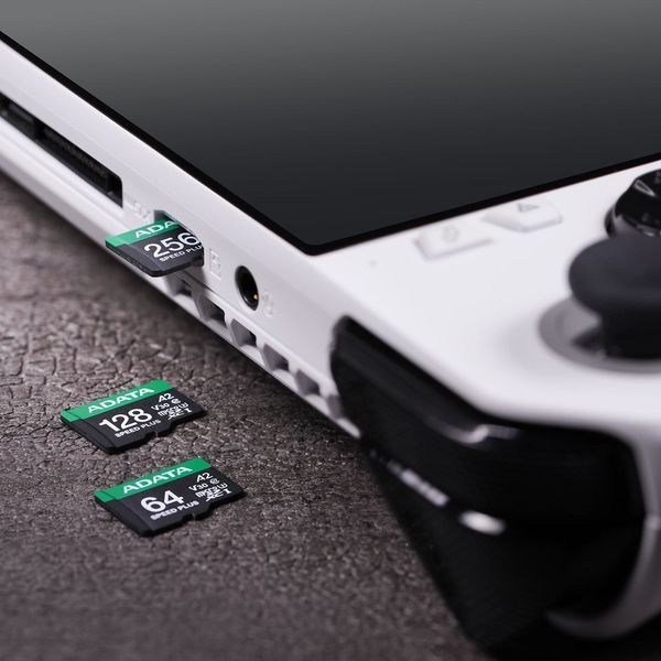 Карта пам'яті microSDXC (UHS-1 U3) A-DATA SPEED PLUS 64Gb Class 10 V30 A2 (R-160Mb/s W140Mb/s) (adapter SD) UD64GUI3V30A2SP-RA1 фото