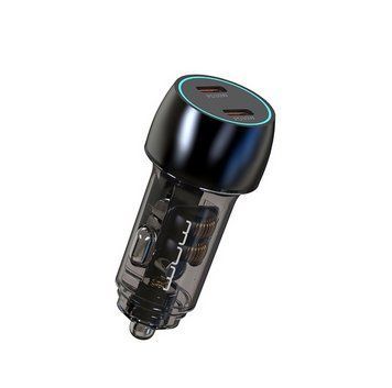 Автомобільний зарядний пристрій WUW-C283 PD30W+ PD30W black 6978749570372 фото