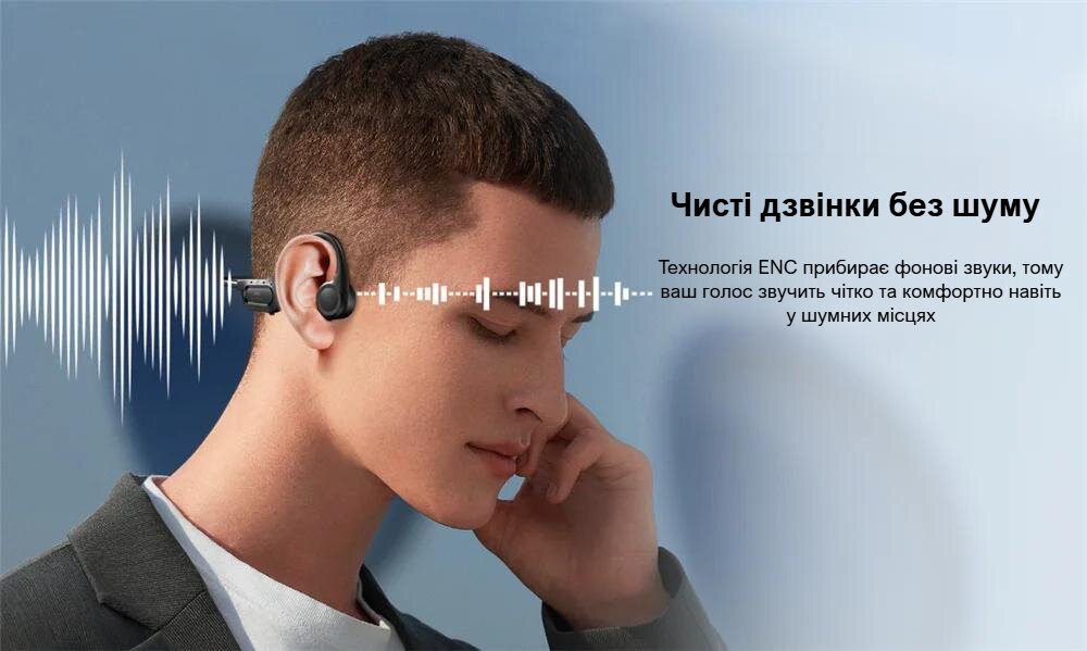 Бездротові навушники Remax RB-S18 з кістковою провідністю для спорту із захистом IP56, Bluetooth 5.4, до 8 годин